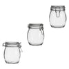 REGENT ROUND HERMETIC GLASS CANISTER WITH CLIP SEAL GLASS LID, 500ML