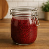 REGENT ROUND HERMETIC GLASS CANISTER WITH CLIP SEAL GLASS LID, 500ML