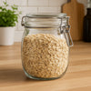 REGENT ROUND HERMETIC GLASS CANISTER WITH CLIP SEAL GLASS LID, 500ML