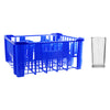 REGENT BLUE PLASTIC CRATE WITH HI BALL TUMBLERS 30PK, 270ML