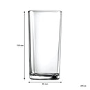 REGENT BLUE PLASTIC CRATE WITH HI BALL TUMBLERS, 30'S (270ML)