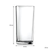 REGENT BLUE PLASTIC CRATE WITH HI BALL TUMBLERS, 30'S (270ML)