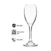 REGENT PLASTIC BLUE CRATE WITH 30 CHAMPAGNE FLUTES 30PK, 175ML