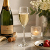 REGENT PLASTIC BLUE CRATE WITH 30 CHAMPAGNE FLUTES 30PK, 175ML