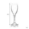 REGENT PLASTIC BLUE CRATE WITH 30 CHAMPAGNE FLUTES 30PK, 175ML