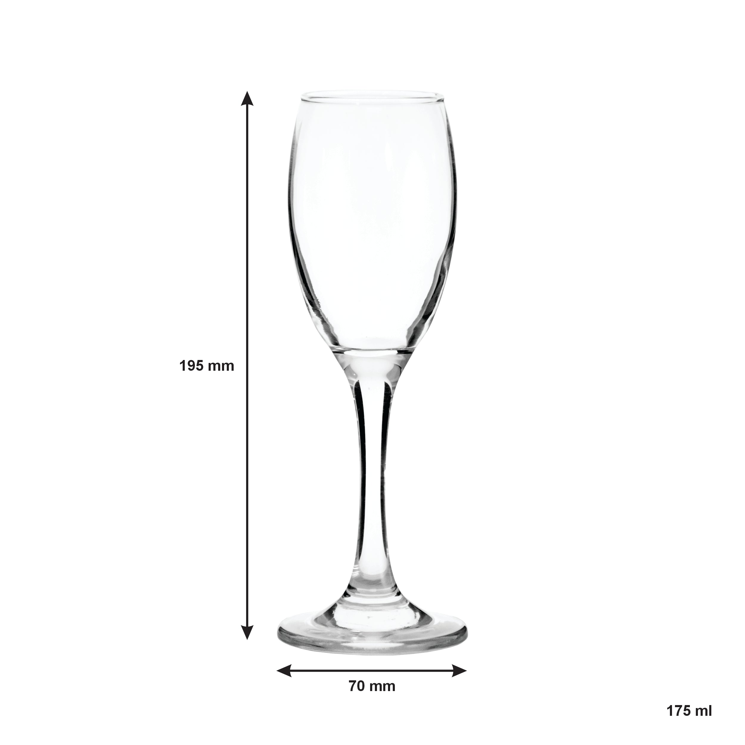 REGENT PLASTIC BLUE CRATE WITH 30 CHAMPAGNE FLUTES 30PK, 175ML