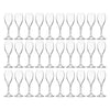 REGENT PLASTIC BLUE CRATE WITH 30 CHAMPAGNE FLUTES 30PK, 175ML