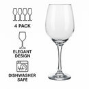 CONSOL LYON STEM RED WINE GLASS 4PK, 490ML