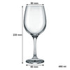 CONSOL LYON STEM RED WINE GLASS 4PK, 490ML