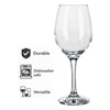 CONSOL LYON STEM WHITE WINE GLASS 4PK, 385ML