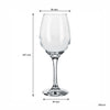 CONSOL LYON STEM WHITE WINE GLASS 4PK, 385ML
