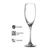 CONSOL LYON STEM CHAMPAGNE FLUTE 4PK, 180ML