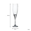 CONSOL LYON STEM CHAMPAGNE FLUTE 4 PACK, (180ML)
