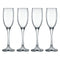 CONSOL LYON STEM CHAMPAGNE FLUTE 4 PACK, (180ML)