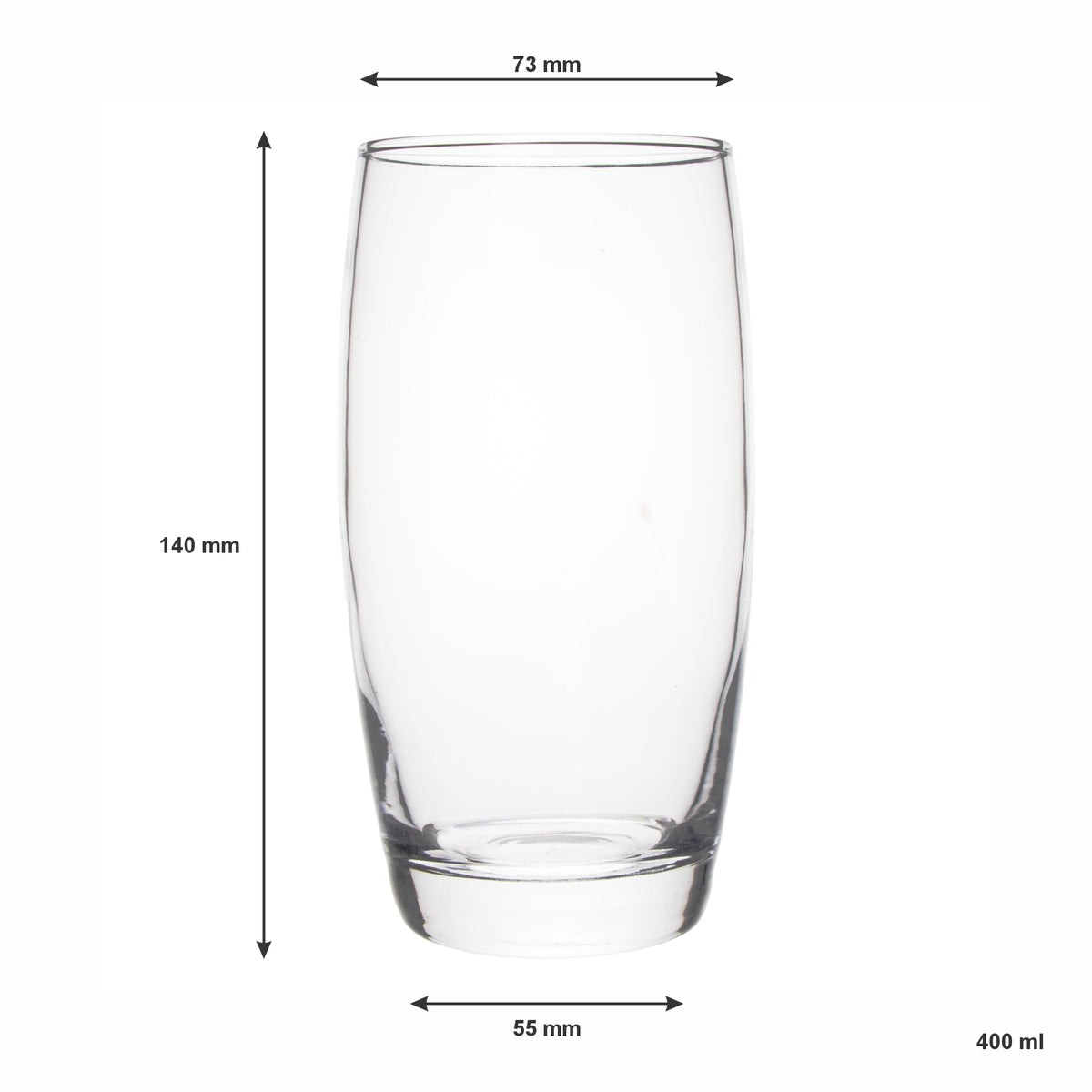 CONSOL GLASGOW HIBALL TUMBLER 4PK, 400ML