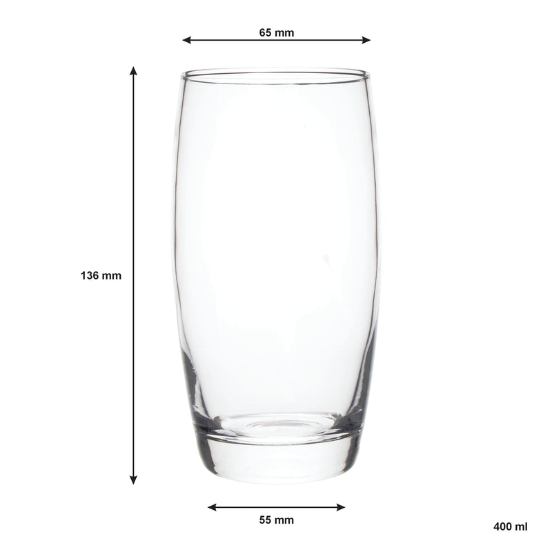 CONSOL GLASGOW HIBALL TUMBLER 4 PACK, (400ML)