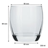 CONSOL GLASGOW WHISKEY TUMBLER 4PK, 330ML