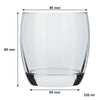 CONSOL GLASGOW WHISKEY TUMBLER 4 PACK, (330ML)