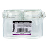 REGENT ROUND HERMETIC GLASS CANISTER WITH CLIP SEAL GLASS LID 4 PK, 215ML