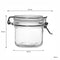 REGENT HERMETIC GLASS CANISTER WITH CLIP SEAL GLASS LID, 200ML