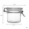 REGENT HERMETIC GLASS CANISTER WITH CLIP SEAL GLASS LID, 200ML