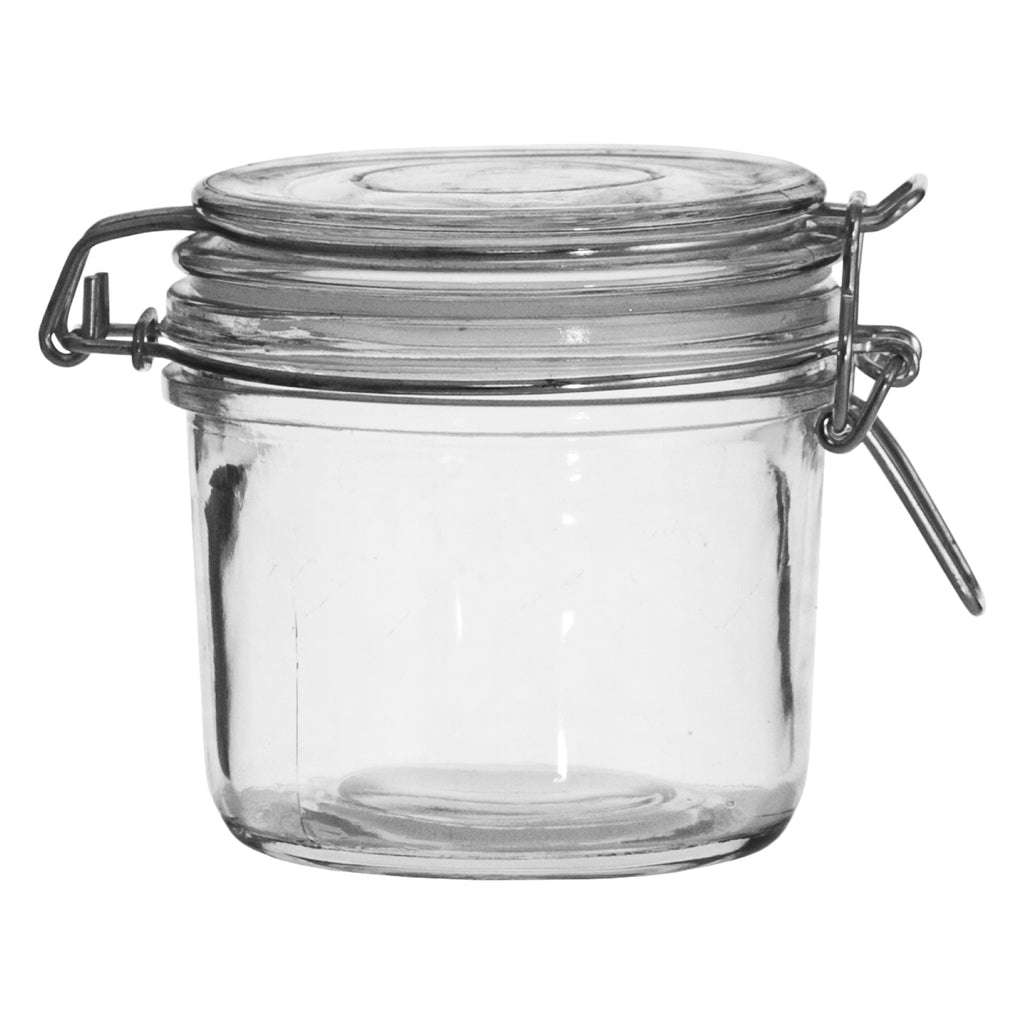 REGENT ROUND HERMETIC GLASS CANISTER WITH CLIP SEAL GLASS LID, 350ML