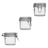 REGENT HERMETIC GLASS CANISTER WITH CLIP SEAL GLASS LID, 350ML (95X95MM DIA)