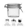 REGENT ROUND HERMETIC GLASS CANISTER WITH CLIP SEAL GLASS LID, 350ML
