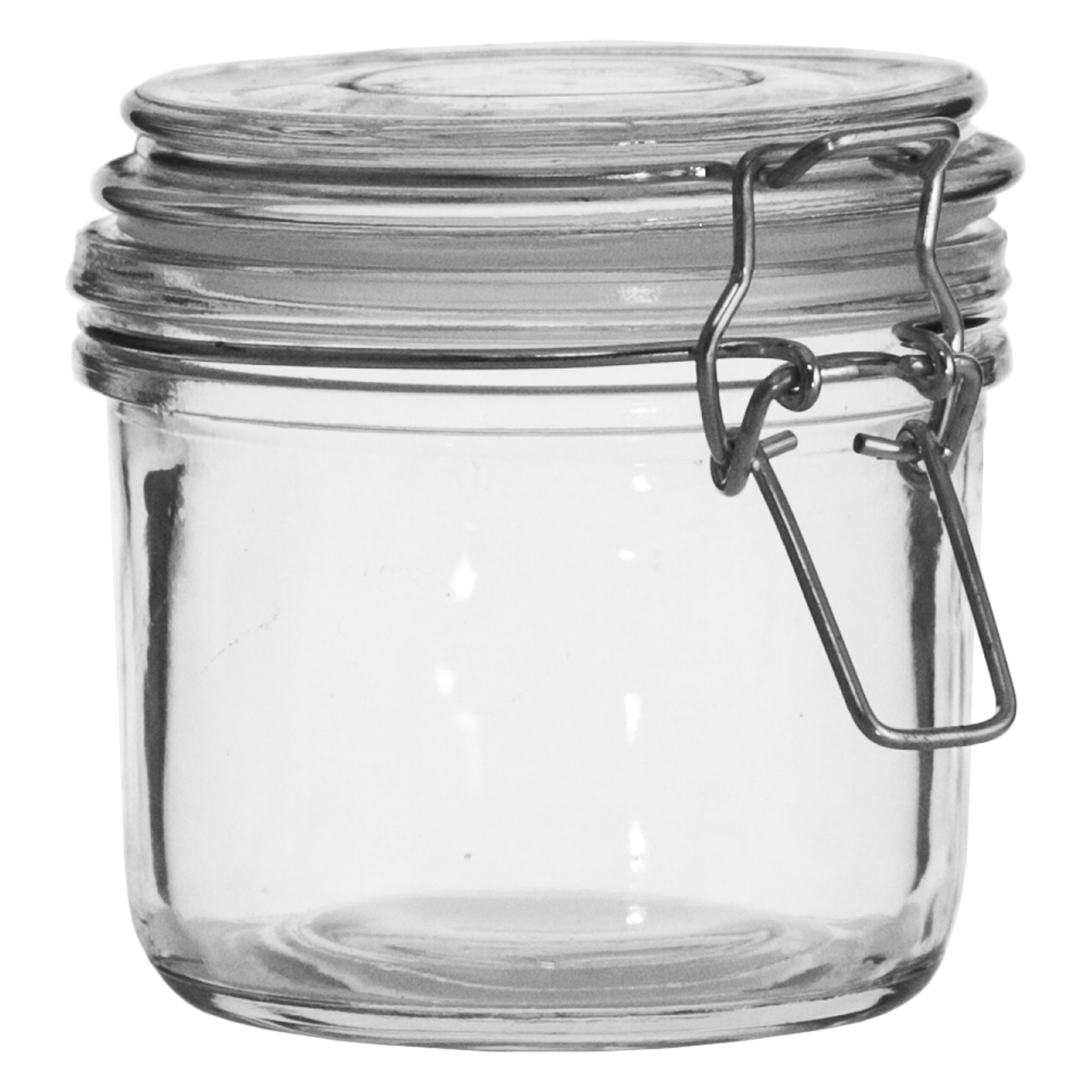 REGENT ROUND HERMETIC GLASS CANISTER WITH CLIP SEAL GLASS LID, 350ML