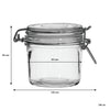 REGENT ROUND HERMETIC GLASS CANISTER WITH CLIP SEAL GLASS LID, 350ML