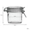 REGENT HERMETIC GLASS CANISTER WITH CLIP SEAL GLASS LID, 350ML (95X95MM DIA)