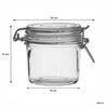 REGENT ROUND HERMETIC GLASS CANISTER WITH CLIP SEAL GLASS LID, 350ML