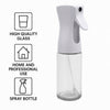 REGENT GLASS OIL SPRAY BOTTLE WITH WHITE PLASTIC SPRAY HEAD, 230ML