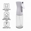 REGENT GLASS OIL SPRAY BOTTLE WITH WHITE PLASTIC SPRAY HEAD, 200ML