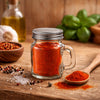 REGENT MINI MASON JAR SALT/PEPPER GLASS SHAKERS WITH HANDLES 6PK, 140ML