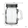 REGENT MINI MASON JAR S&P SHAKER 6 PACK, 140ML (80X73X55MM)