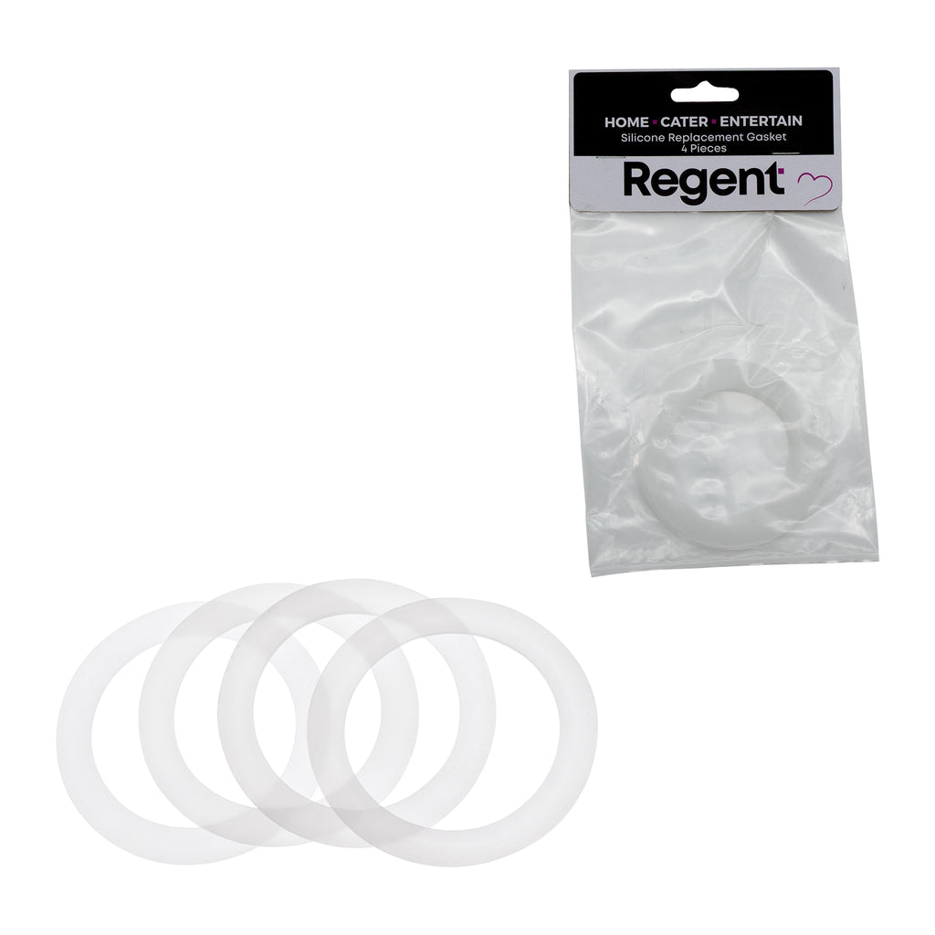 REGENT SILICONE REPLACEMENT GASKETS 4PK, FITS 80MM DIA