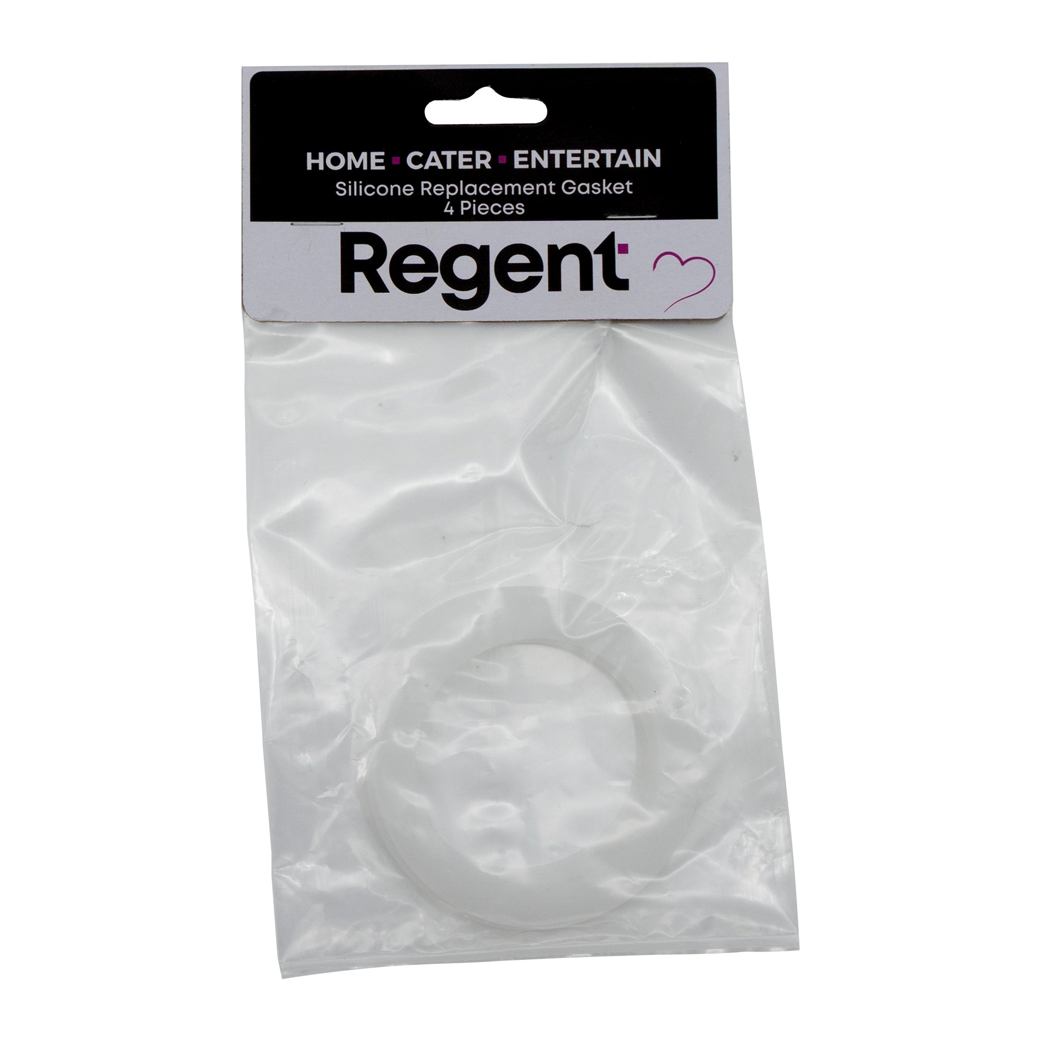 REGENT SILICONE REPLACEMENT GASKETS 4PK, FITS 80MM DIA