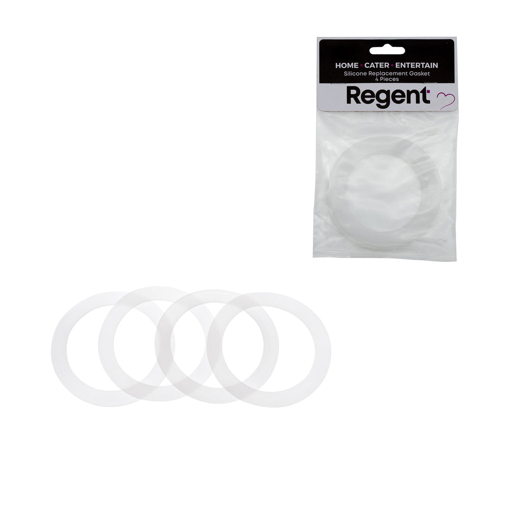 REGENT SILICONE REPLACEMENT GASKETS 4PK, FITS 95MM DIA