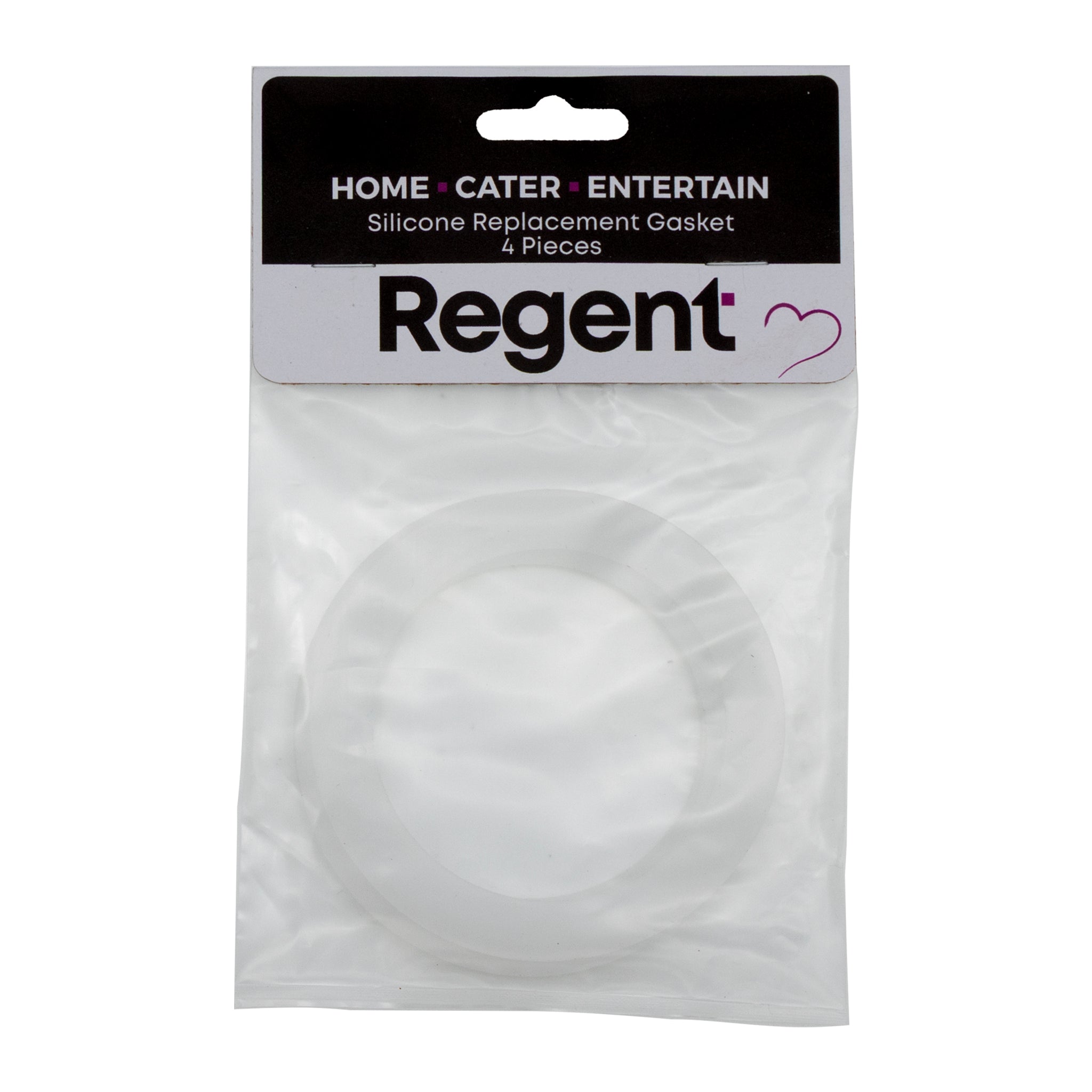 REGENT SILICONE REPLACEMENT GASKETS 4PK, FITS 95MM DIA