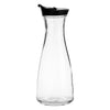 REGENT GLASS CARAFE WITH BLACK LID, 850ML
