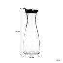 REGENT GLASS CARAFE WITH BLACK LID, 850ML (260X100MM DIA)