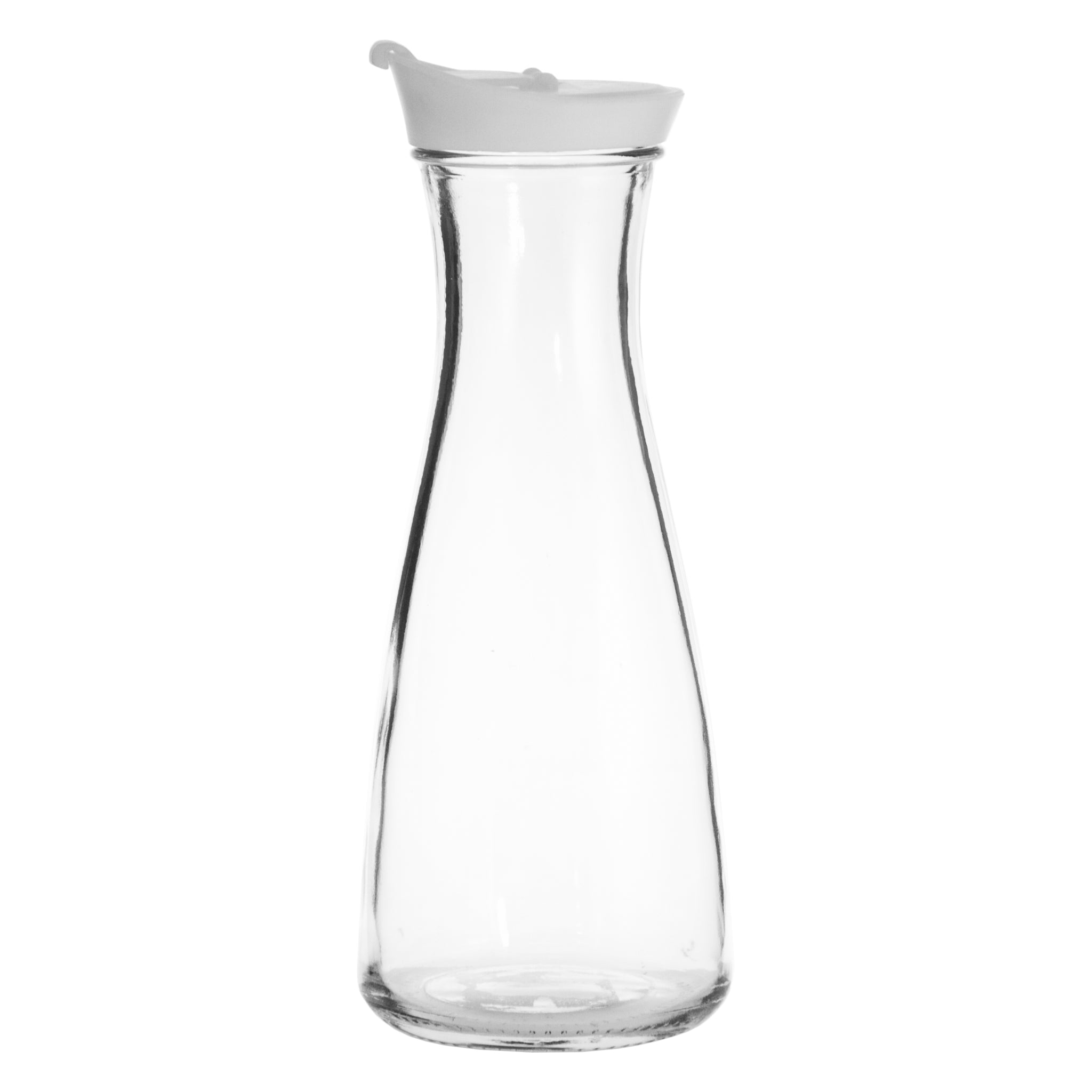 REGENT GLASS CARAFE WITH WHITE LID, 880ML