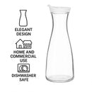 REGENT GLASS CARAFE WITH WHITE LID, 850ML