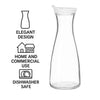 REGENT GLASS CARAFE WITH WHITE LID, 850ML