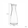 REGENT GLASS CARAFE WITH WHITE LID, 880ML