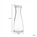 REGENT GLASS CARAFE WITH WHITE LID, 850ML