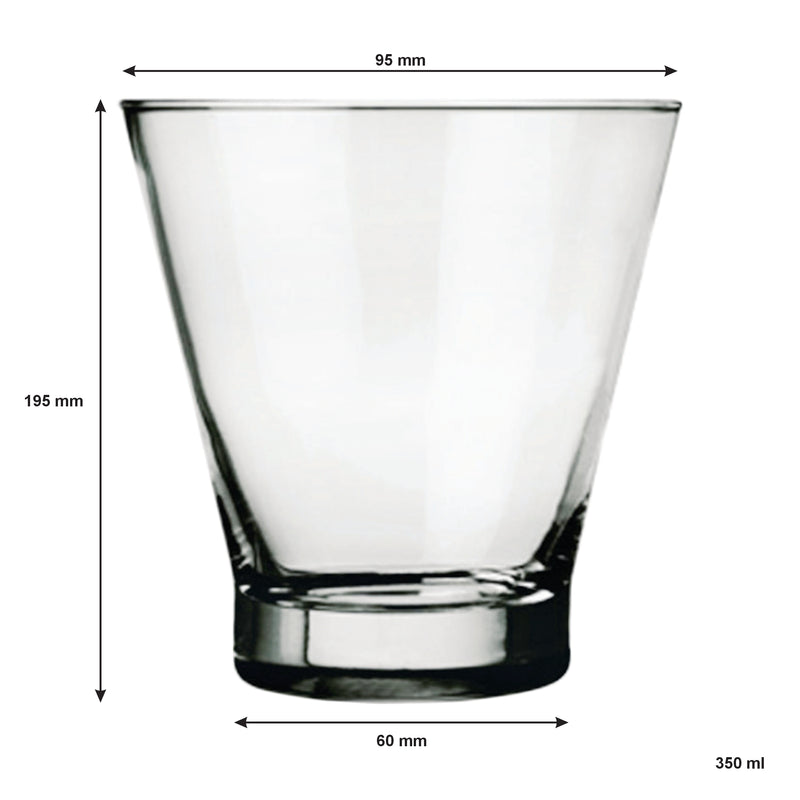 CONSOL SEVILLE WHISKEY TUMBLER 4 PACK, (350ML)