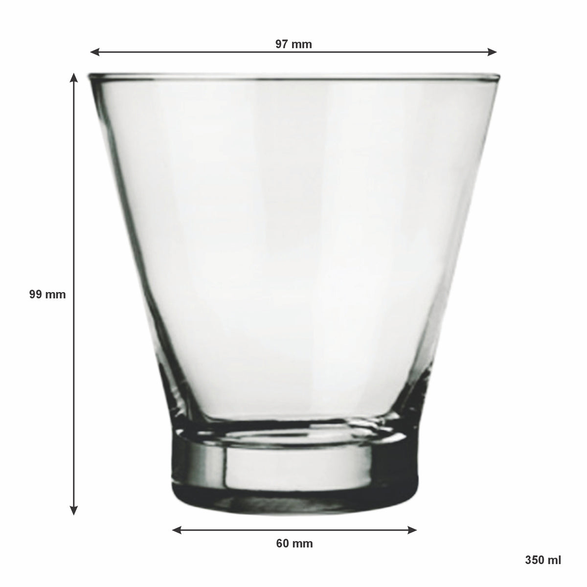 CONSOL SEVILLE WHISKEY TUMBLER 4PK, 350ML
