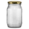 CONSOL HONEY JARS WITH GOLD LIDS 6PK, 352ML